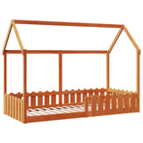 Cadre de lit d'enfants forme de maison sans matelas 90x190 cm