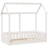 Cadre de lit d'enfants forme de maison sans matelas 70x140 cm