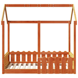 Cadre de lit d'enfants forme de maison sans matelas 70x140 cm