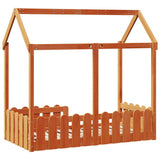 Cadre de lit d'enfants forme de maison sans matelas 70x140 cm