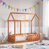 Cadre de lit d'enfants forme de maison sans matelas 70x140 cm