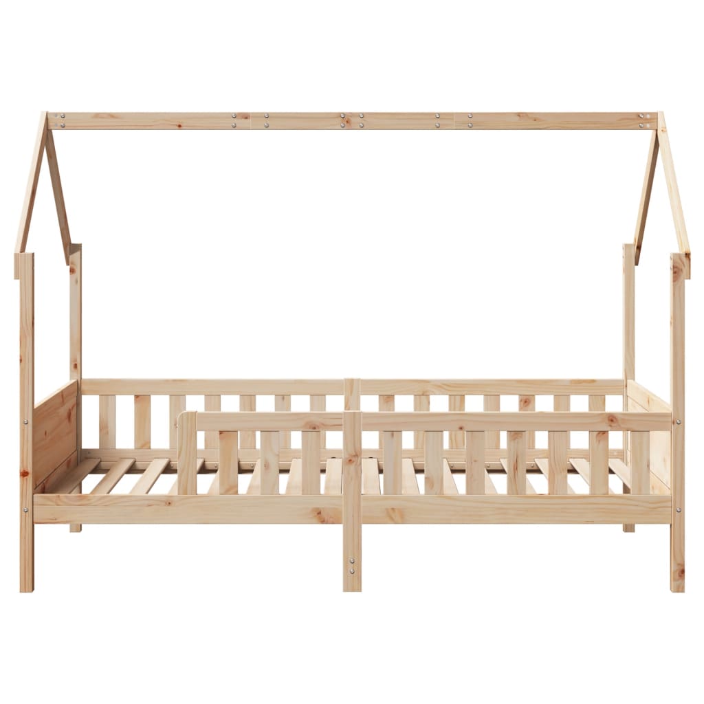 Cadre de lit d'enfants forme de maison sans matelas pin