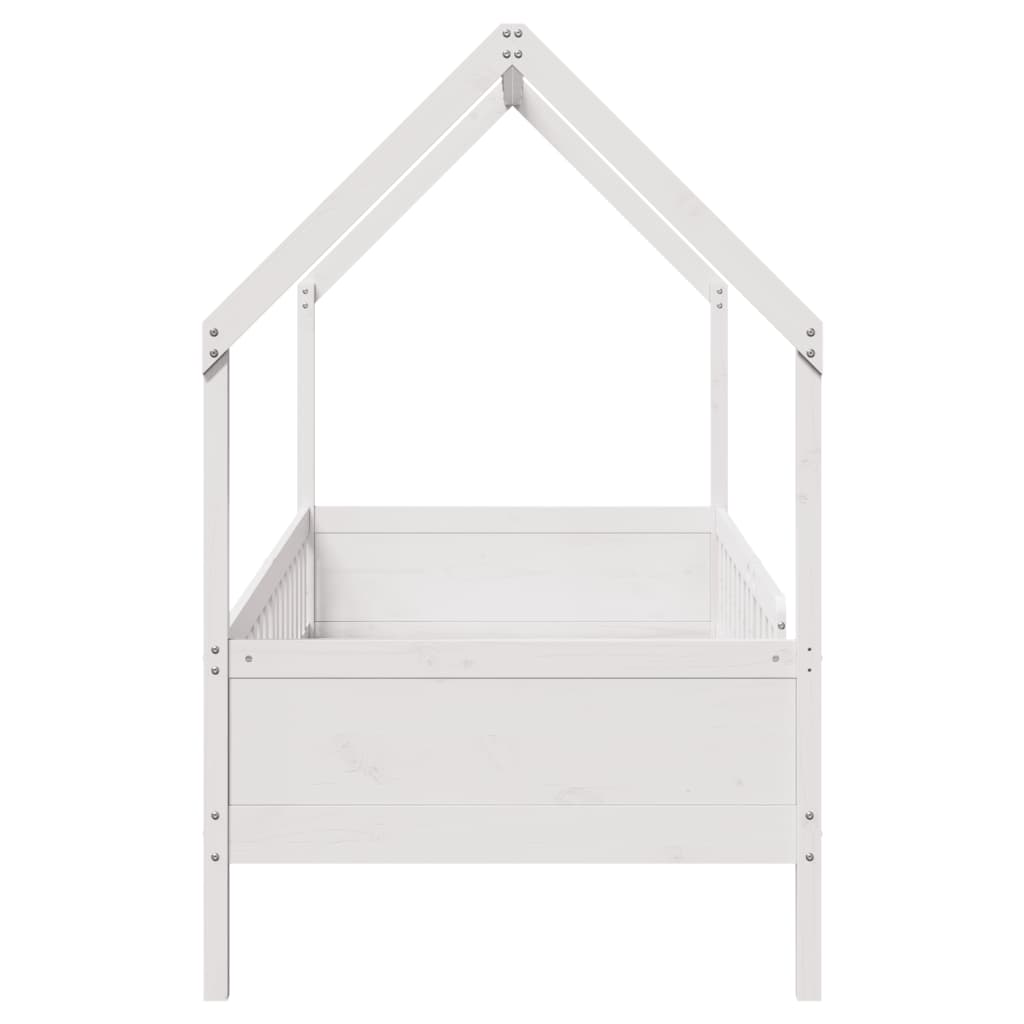 Cadre de lit d'enfants forme de maison sans matelas pin