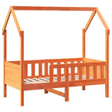 Cadre de lit d'enfants forme de maison sans matelas pin