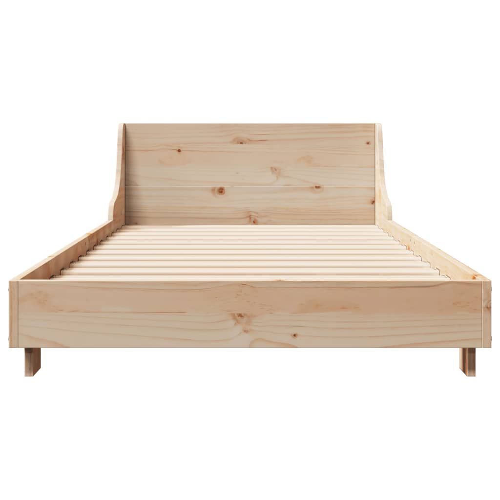 Cadre de lit sans matelas 100x200 cm bois massif de pin