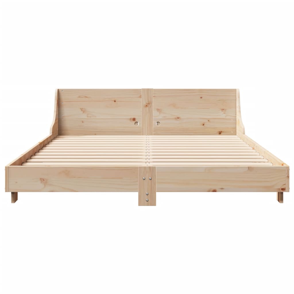 Cadre de lit sans matelas 120x190 cm bois de pin massif