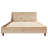 Cadre de lit sans matelas 75x190 cm bois de pin massif