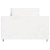 Cadre de lit sans matelas blanc 100x200 cm bois de pin massif