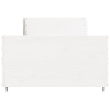 Cadre de lit sans matelas blanc 90x200 cm bois de pin massif