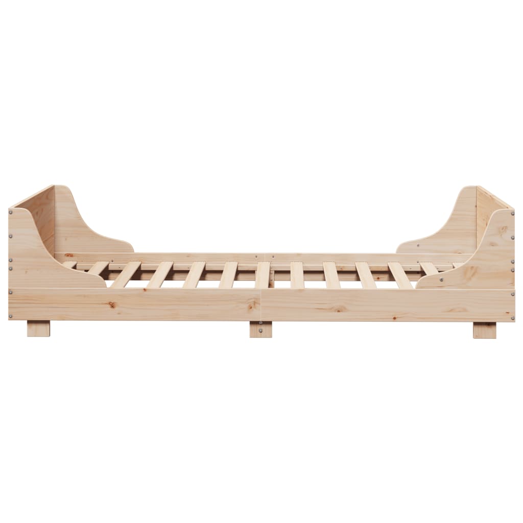 Cadre de lit sans matelas 90x190 cm bois de pin massif