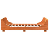 Cadre de lit sans matelas cire marron 75x190 cm bois pin massif