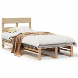 Cadre de lit sans matelas 90x200 cm bois de pin massif