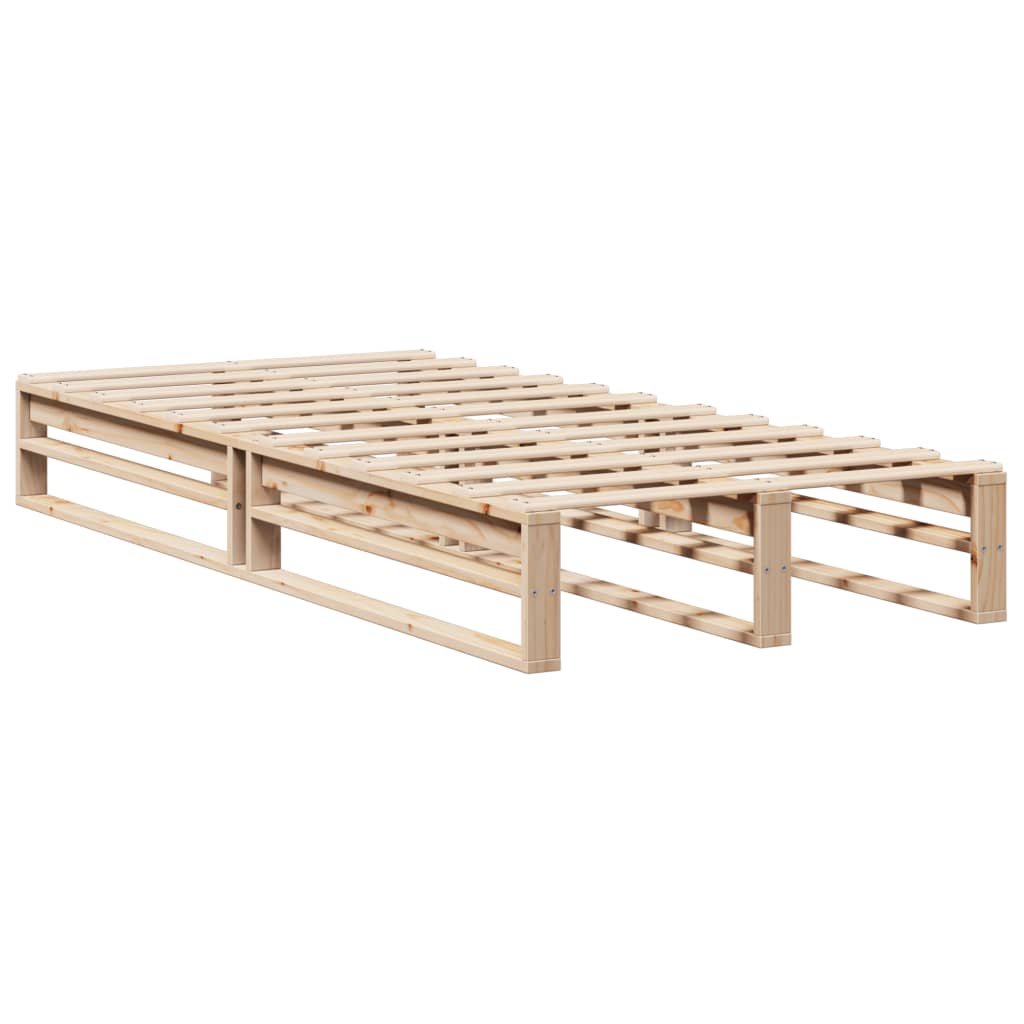 Cadre de lit sans matelas 90x200 cm bois de pin massif