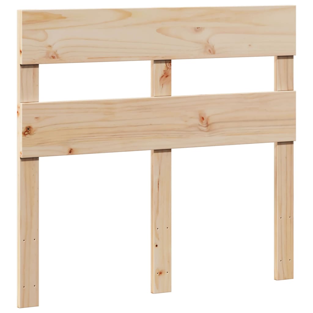 Bed frame without mattress 90x190 cm solid pine wood