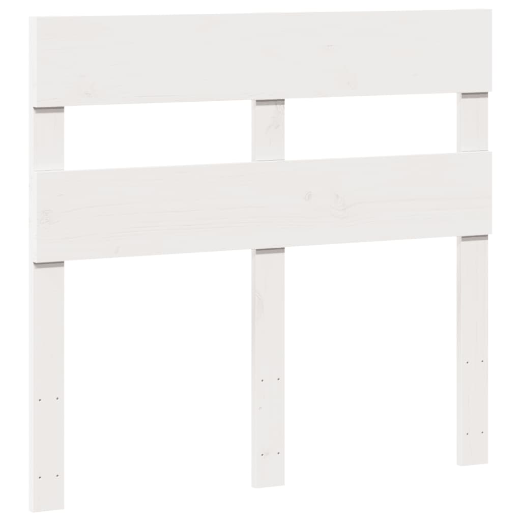 Cadre de lit sans matelas blanc 90x190 cm bois de pin massif