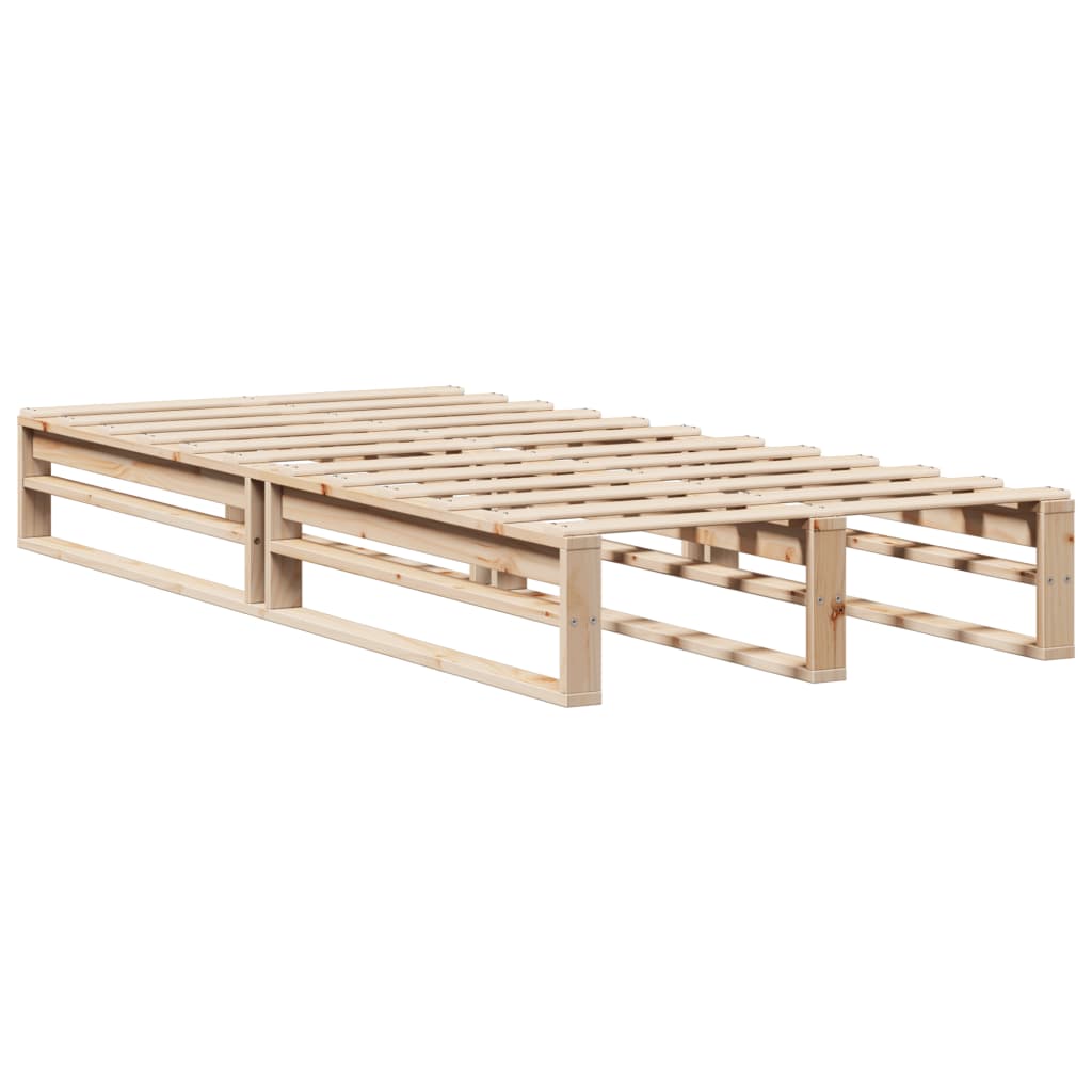 Cadre de lit sans matelas 90x200 cm bois de pin massif