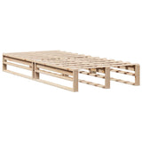 Cadre de lit sans matelas 100x200 cm bois massif de pin