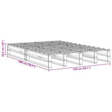 Bettgestell ohne Matratze 150x200 cm aus massivem Kiefernholz