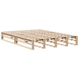 Bed frame without mattress 160x200 cm solid pine wood