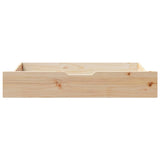 Tiroirs sous le lit avec roulettes 2 pcs 95x55x16 cm pin massif