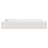 Tiroirs sous le lit 2 pcs blanc 95x55x16 cm bois de pin massif