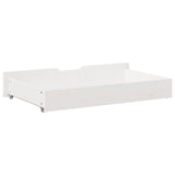 Tiroirs sous le lit 2 pcs blanc 95x55x16 cm bois de pin massif