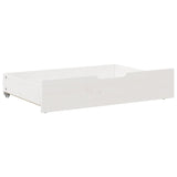 Tiroirs sous le lit 2 pcs blanc 85x55x16 cm bois de pin massif