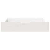 Tiroirs sous le lit 2 pcs blanc 80x55x16 cm bois de pin massif