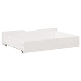 Tiroirs sous le lit 2 pcs blanc 80x55x16 cm bois de pin massif