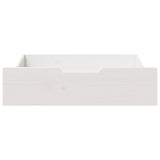 Tiroirs sous le lit 2 pcs blanc 75x55x16 cm bois de pin massif