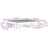 Bettgestell ohne Matratze Sonoma-Eiche 180x200 cm