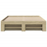 Bed frame without mattress sonoma oak 135x190 cm