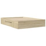 Bed frame without mattress sonoma oak 135x190 cm