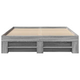 Bed frame without mattress sonoma gray 120x190 cm