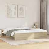 Bed frame without mattress sonoma oak 180x200 cm