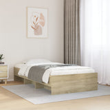 Bed frame without mattress sonoma oak 100x200 cm