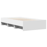 Cadre de lit sans matelas blanc 90x200 cm bois d'ingénierie