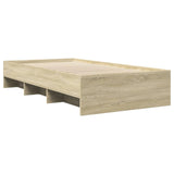 Bed frame without mattress sonoma oak 90x190 cm