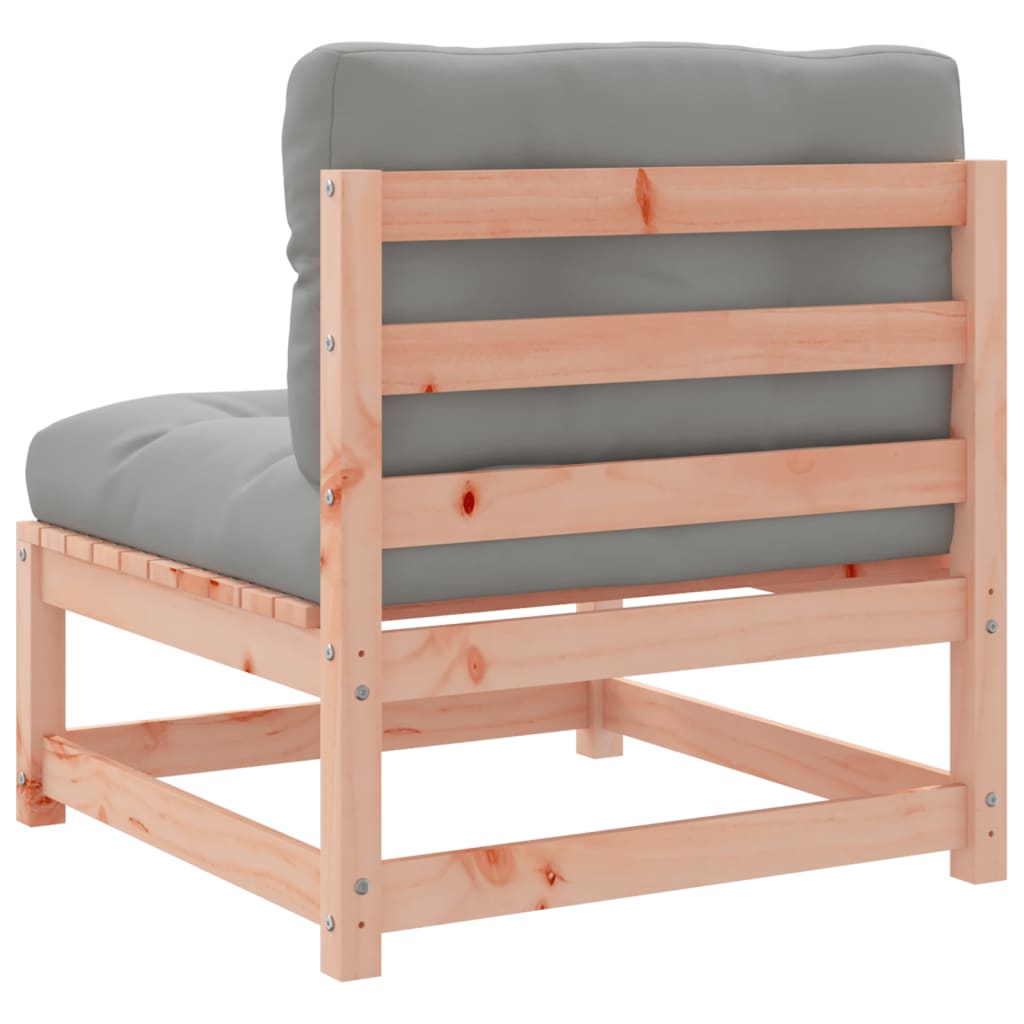 Salon de jardin 4 pcs et coussins bois massif sapin de douglas