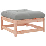 Salon de jardin 4 pcs et coussins bois massif sapin de douglas