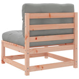 Salon de jardin 7 pcs et coussins bois massif sapin de douglas