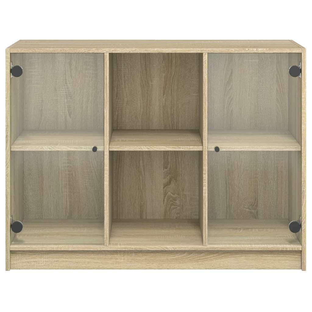 Sideboard aus Sonoma-Eiche, 102 x 37 x 75,5 cm, Holzwerkstoff