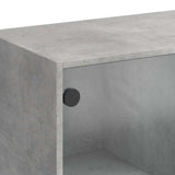 Concrete gray sideboard 102x37x75.5 cm engineered wood