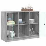 Buffet sonoma gris 102x37x75,5 cm bois d'ingénierie