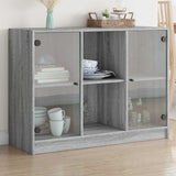 Buffet sonoma gris 102x37x75,5 cm bois d'ingénierie