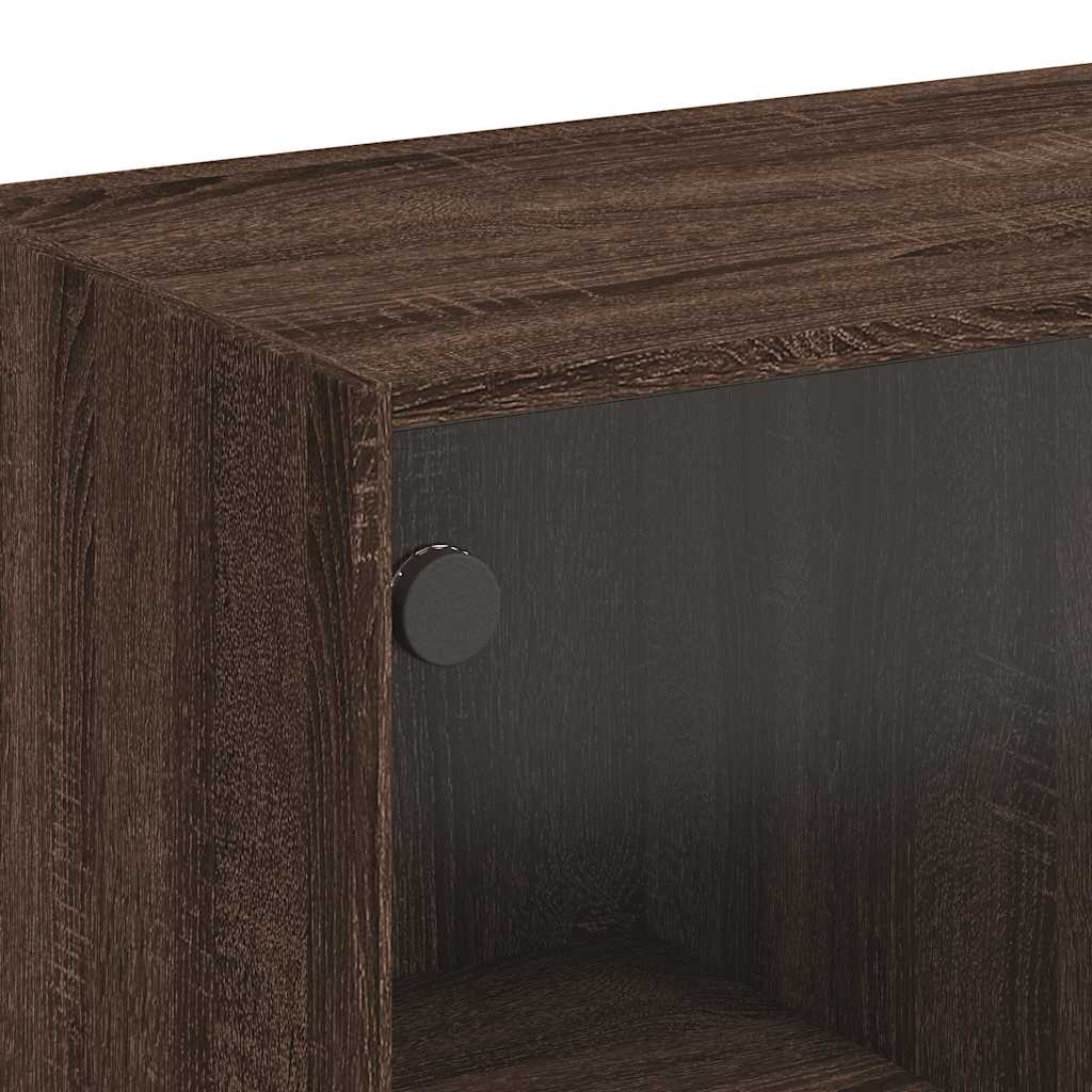 Buffet chêne marron 102x37x75,5 cm bois d'ingénierie