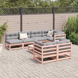 Salon de jardin 8 pcs bois massif sapin de douglas