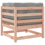 Salon de jardin 4 pcs et coussins bois massif sapin de douglas