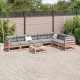 Salon de jardin 8 pcs bois massif sapin de douglas