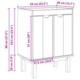 OTTA Waschbeckenunterschrank 59x40x80 cm Massivholz